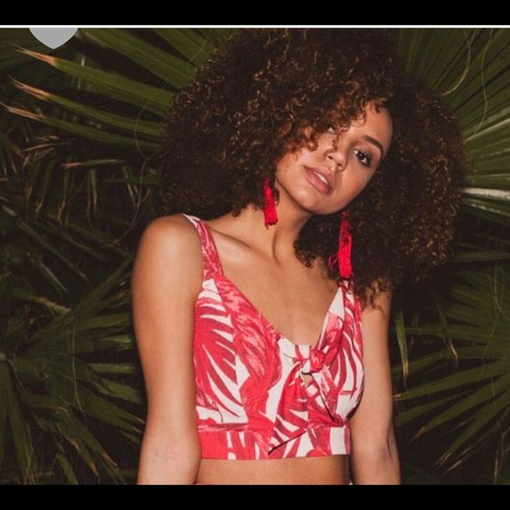 Leaves Crop Tops